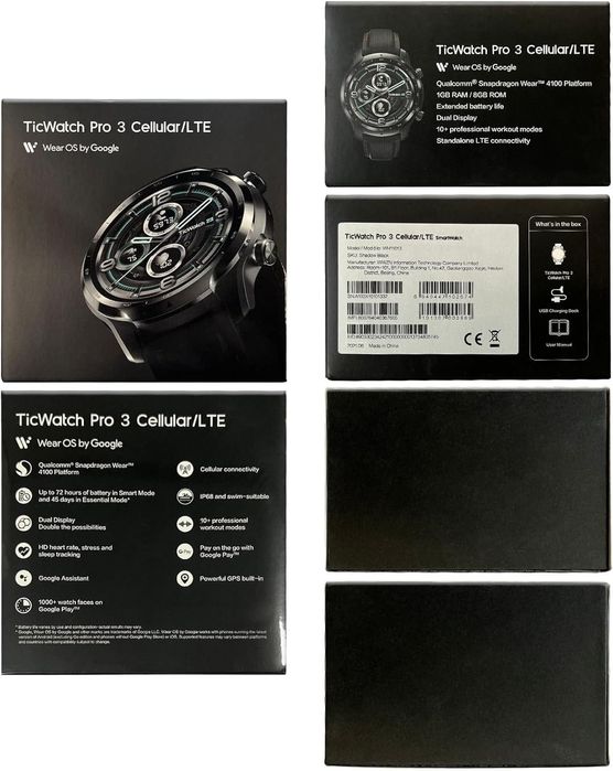 Smartwatch MOBVOI TICWATCH PRO 3 LTE,negru,sigilat