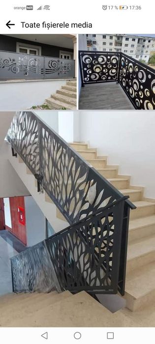 Balustrada din tablă decupata