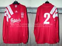 Оригинален носен екип на Rob Jones - Liverpool сезон 1992-93