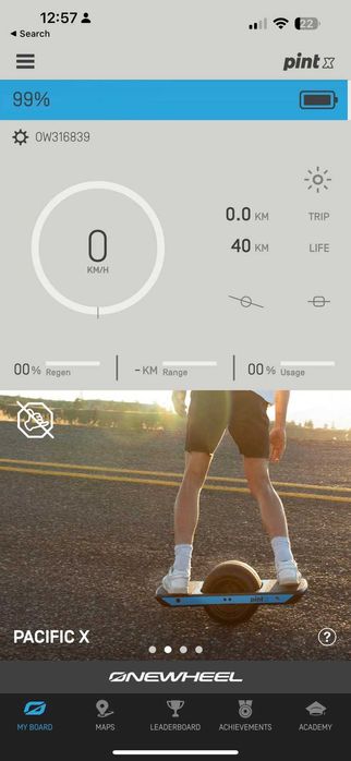 Onewheel Pint X Powder Blue