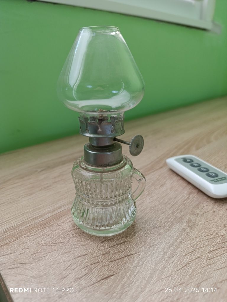 Стъклена газена лампа нова