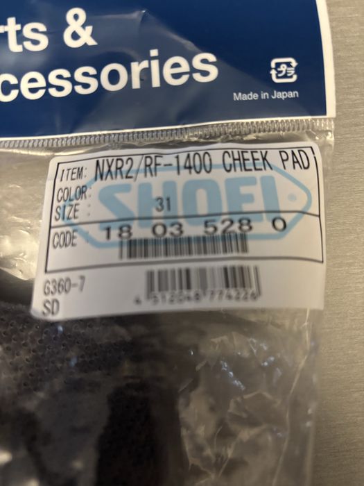 Shoei obraji nxr2 , rf 1400 marimea 35