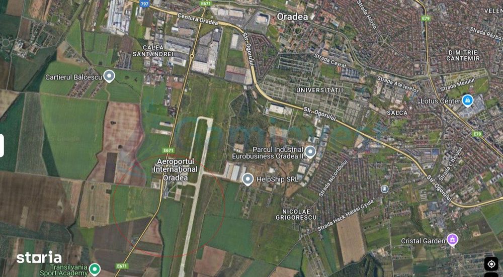 Gaminvest-Teren destinatie mixta ,zona Aeroportului Oradea V3371