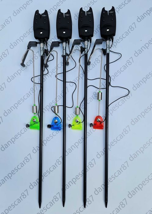 SET 4 Avertizori TLI07 CU 4 Swingeer MKM2 cu iluminare si 4 Tije