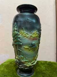 Керамическая ваза ручной росписи