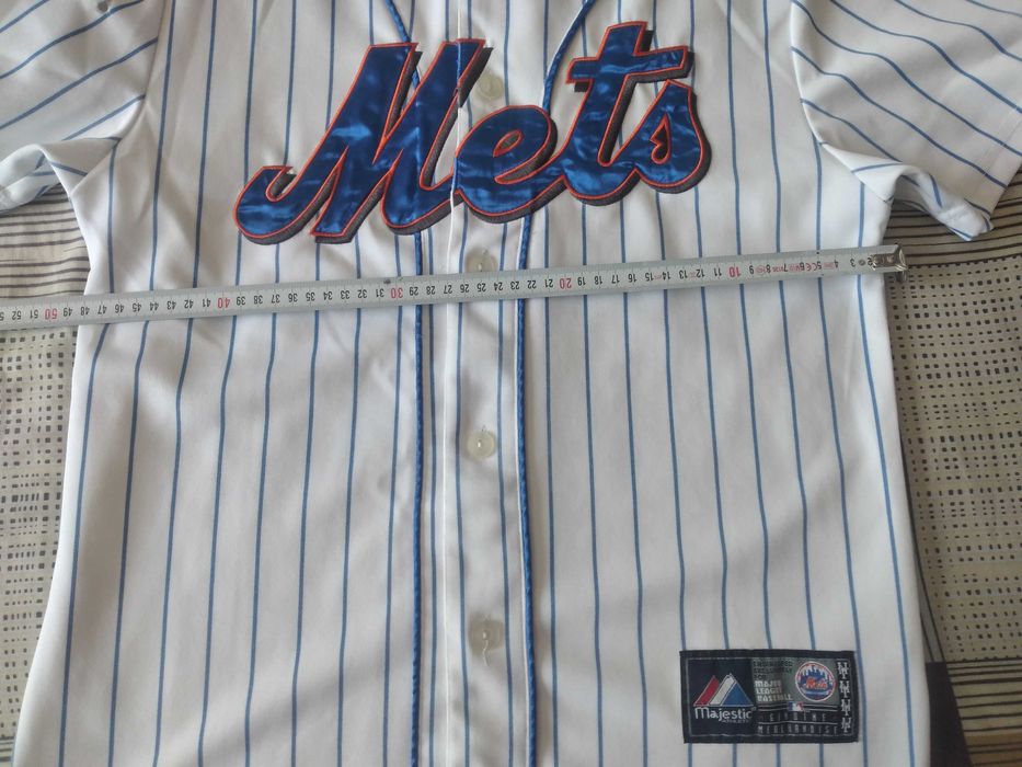 Мъжка Бяла Бейзбол Тениска Jersey Mets Размер XS MLB Американски Спорт