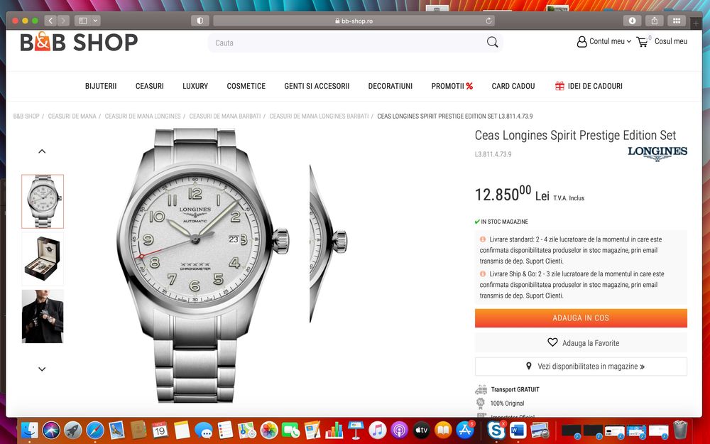 Longines Spirit Automatic NU ( Tag seiko tissot omega breitling )