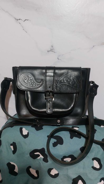 Кожаная сумка The black quail в хорошем состоянии