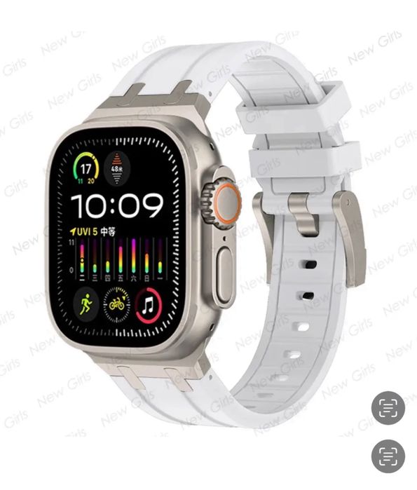 Curea Husa Incarcator Titanium Soft Iphone Apple Watch Ultra