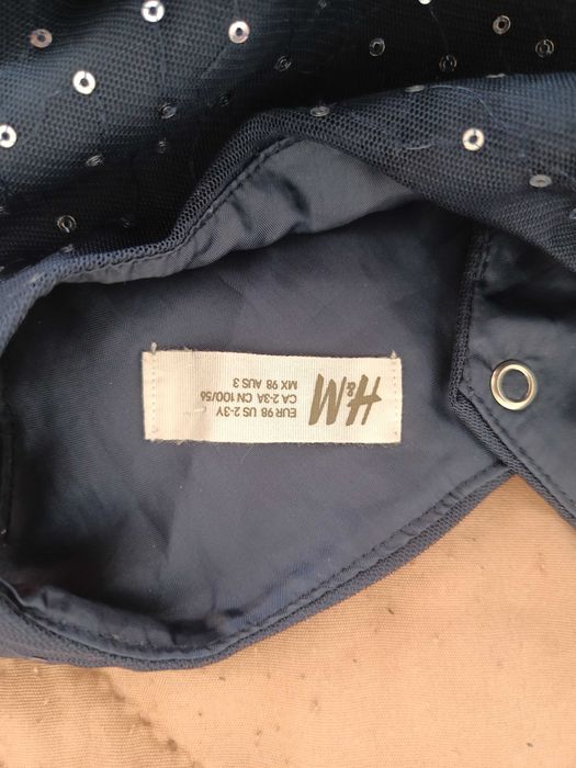 Официална рокля с пайети 98 см