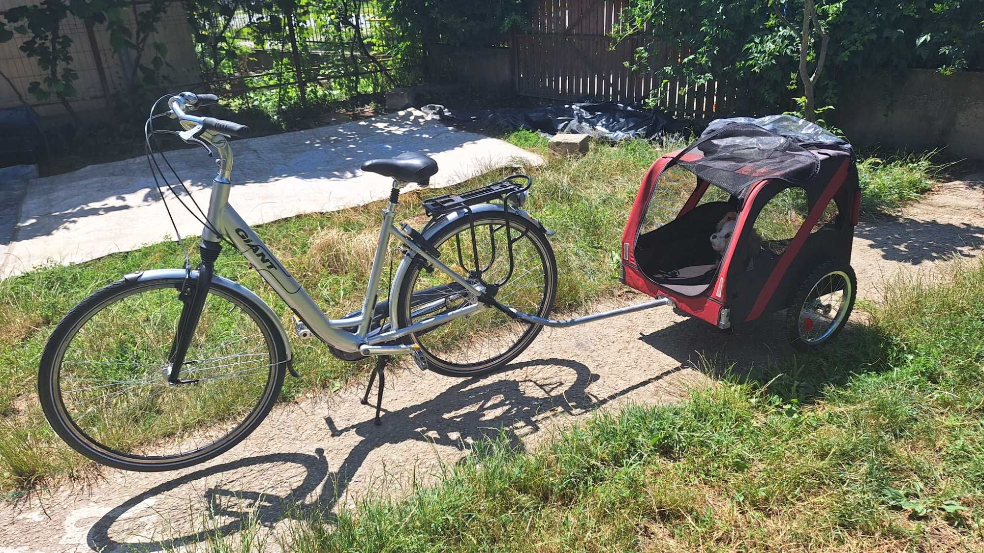 Remorca(carut) bcicleta pentru animale de companie,16 inchi,pliabil
