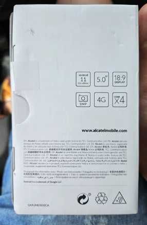 Alcatel 1 (2021) 5033DR, Dual SIM, 8GB, LTE - negru - NOU