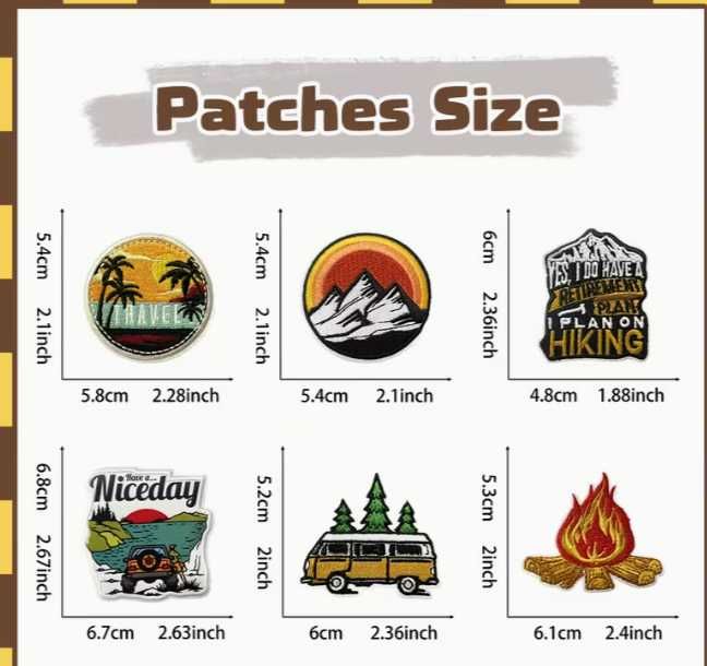 13 bucăți Set de Patch-uri set kit peticuri Drumetie