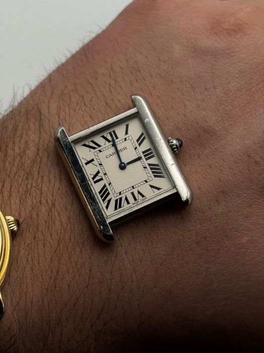 Cartier Tank Solo  3170 Quarz 24.5 mm  Pentru Piese Incomplect