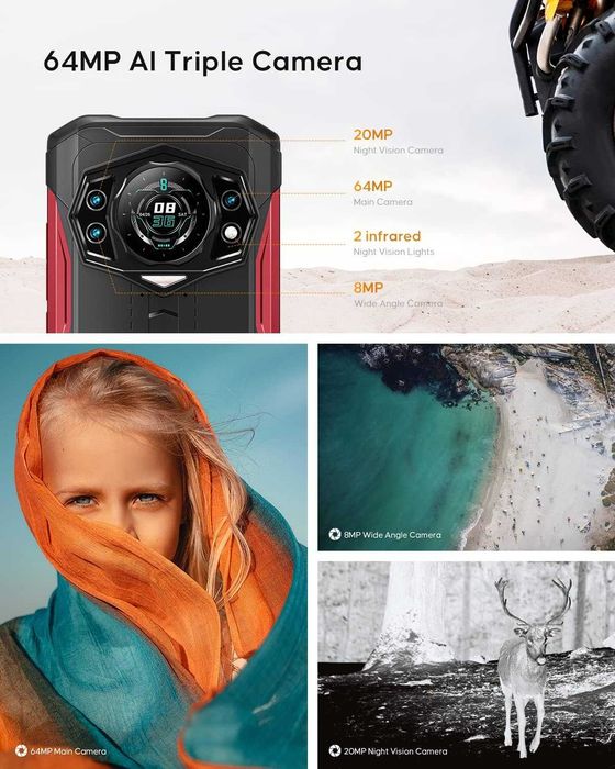 Смартфон удароустойчив DOOGEE S98 чисто нов 8/256 GB