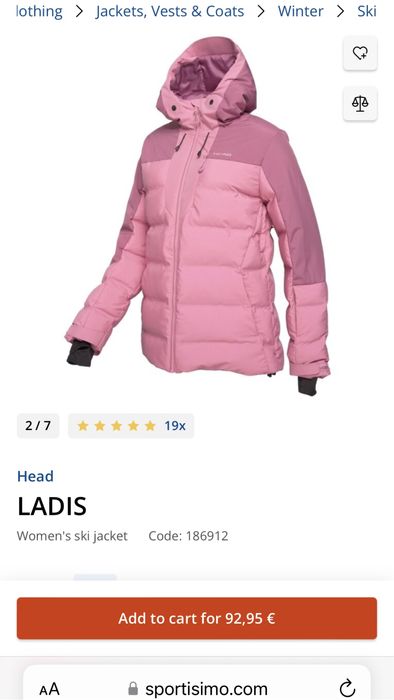 Geaca Ski HEAD Ladis Pnk