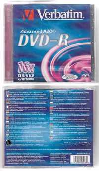 Doua DVD-R Verbatim 16X 4.7 GB 120 min sigilate