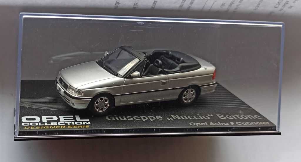 Macheta Opel Astra F Cabriolet Bertone silver - IXO/Altaya 1/43