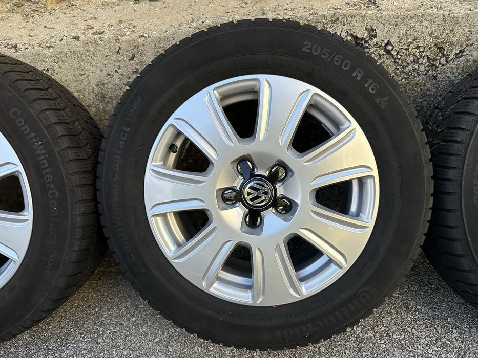 5x112 VW със зимни гуми Continental 205/60/16