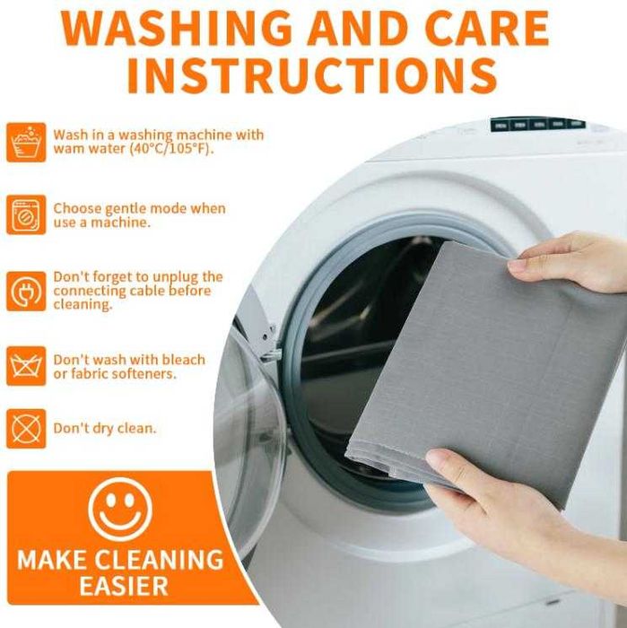 Заземяваща Aнтистатична Надматрачна Подложка Легло 10% Сребърни Нишки