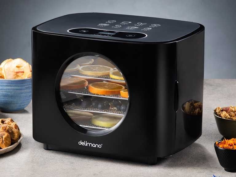 Сушилня за плодове и зеленчуци Delimano Deluxe Noir, 300 W