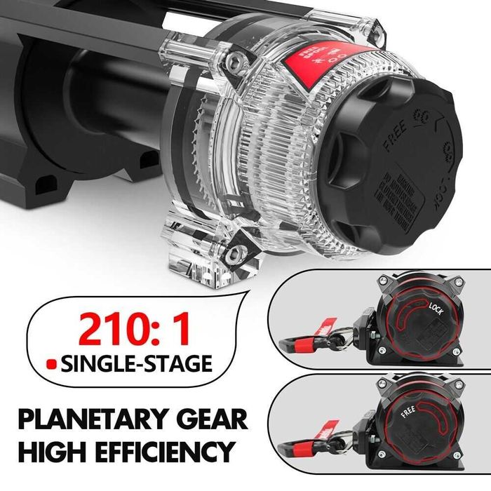 Troliu Auto 6.000 LBS 2.7 tone 12V – Pentru SUV-uri și Jeep-uri Mici