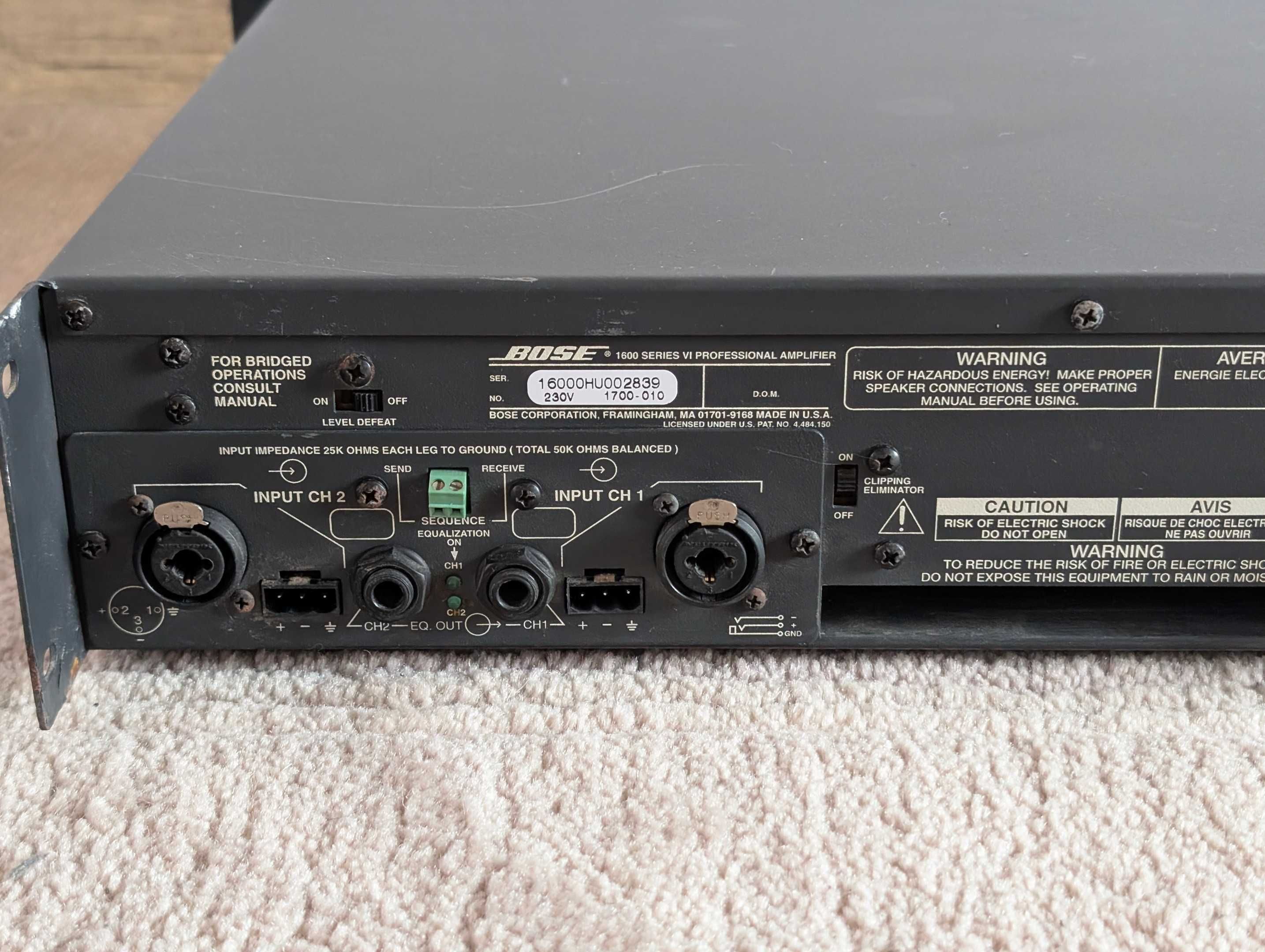 Amplificator profesional Bose 1600 Series VI