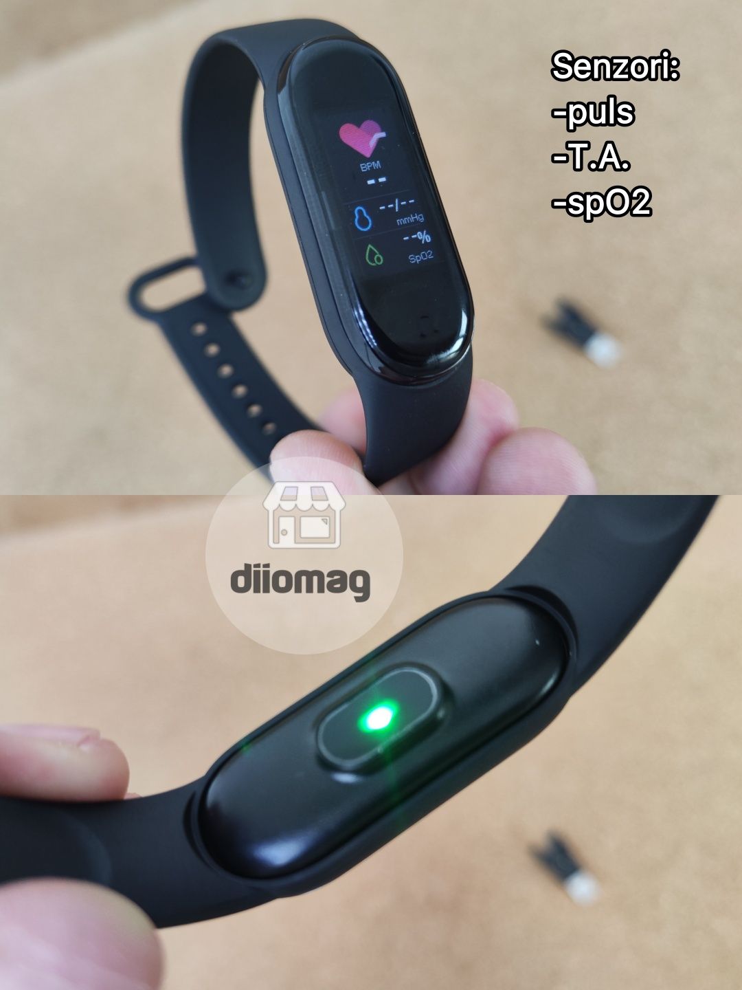 FitPro M6 ORIGINAL Smart band M6 - Bratara fitnes 0.99 TFT touch