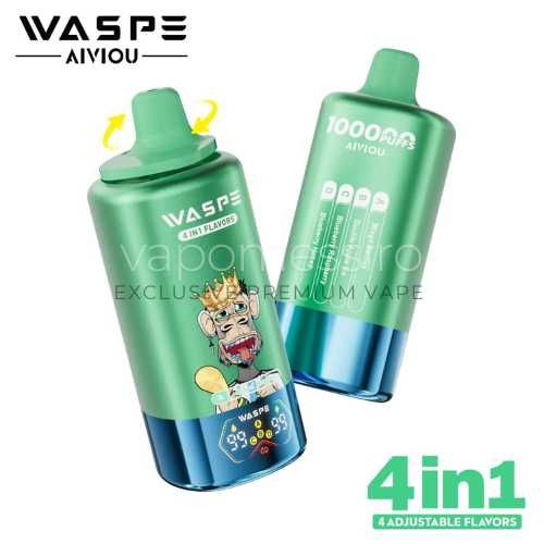 Vape MTL WASPE 4IN1 cu 100.000 Pffuri display Arome Magnifice!