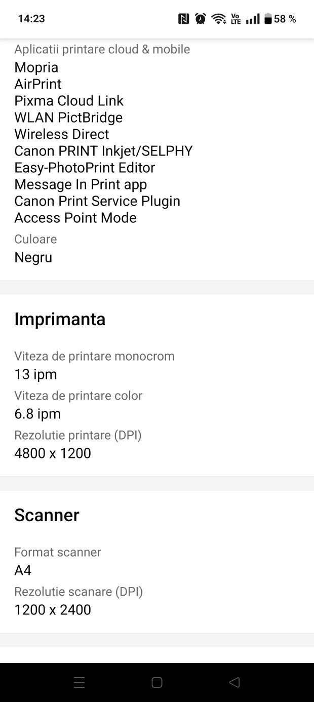 Imprimantă Canon TS5350