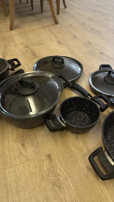 Комплект тенджери Karaca Bio Granite Био Гранит