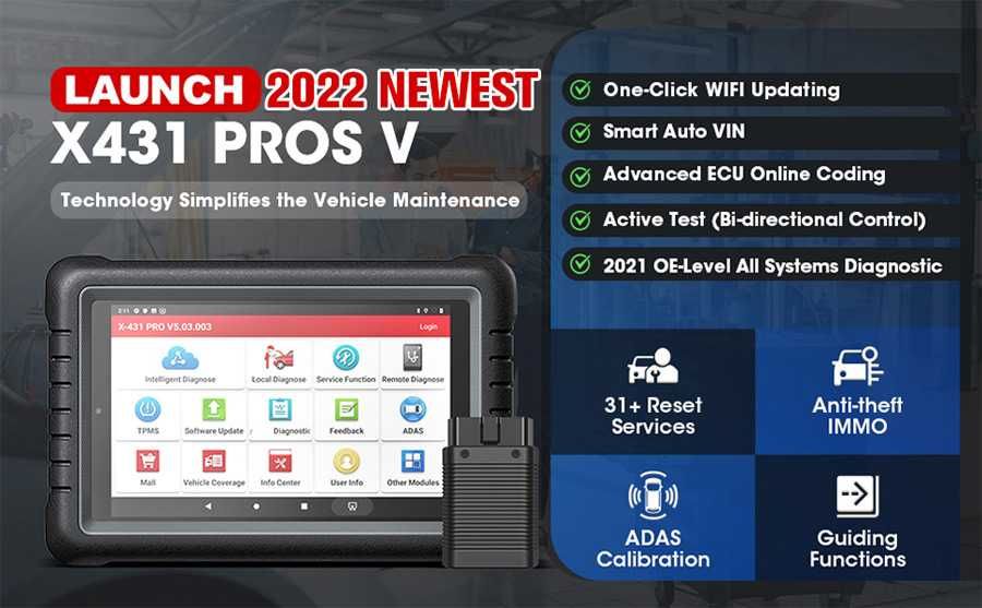 Launch X431 PROS V5.03 (v2024) 2 Ani Update Online ITP, Service Auto