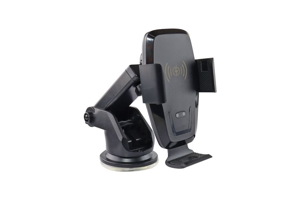 Suport auto cu incarcator wireless Amio PHW-05, fixare cu ventuza, incarcare Qi, cu brat reglabil