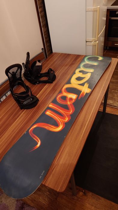 Placa Snowboard Burton Custom 159cm canal cu Legaturi Burton Custom L