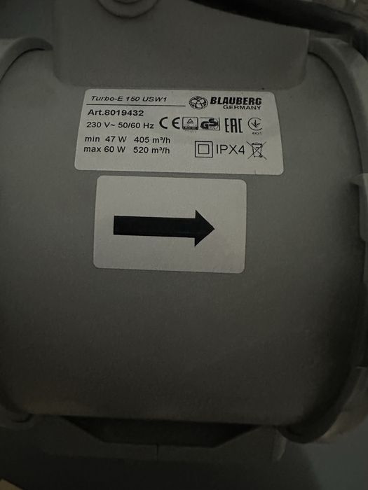 Kit complet : filtru carbon, filtru aer Blauberg + 8m tubulatura