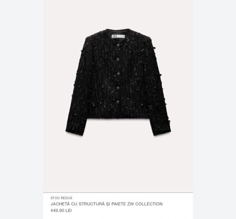Vând jacheta zara