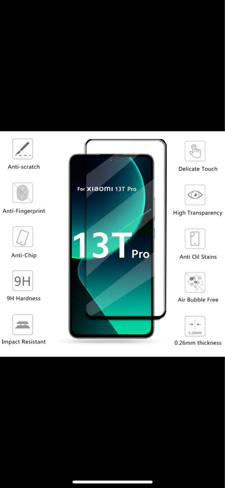 Xiaomi 13T,13T Pro стъклен протектор +протектор за камерите