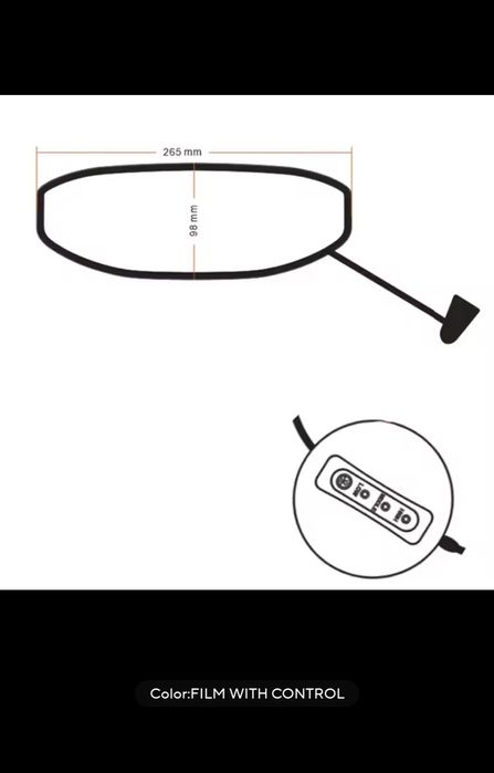 Incalzitor viziera casca motocicleta