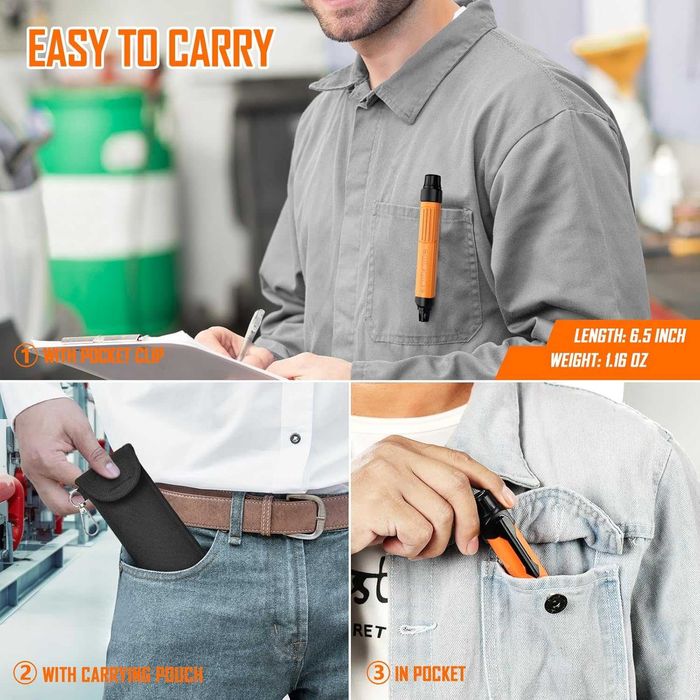 Преносим детектор за течове на газ  
TECHAMOR