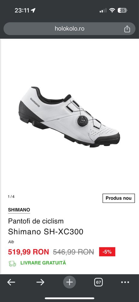 Pantofi/incaltaminte de ciclism Shimano SH-XC300, NOI, marime 39