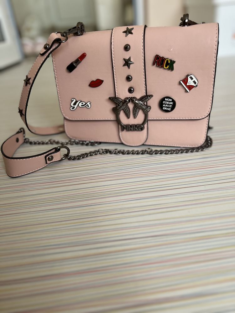 Розова чанта Pinko