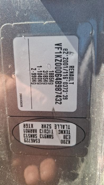 Haion complet Renault Megane 3