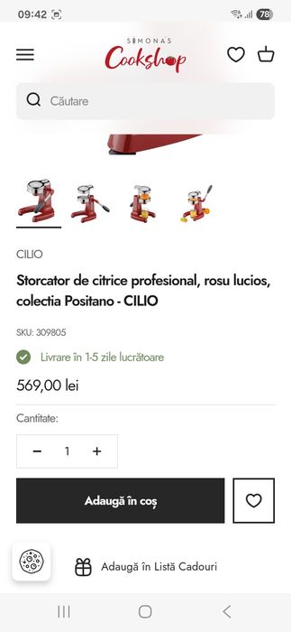 Storcator fructe profesional manual