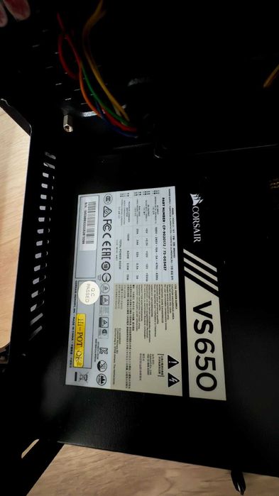 Sursă PC Corsair VS650 – 650W, 80 PLUS, Active PFC