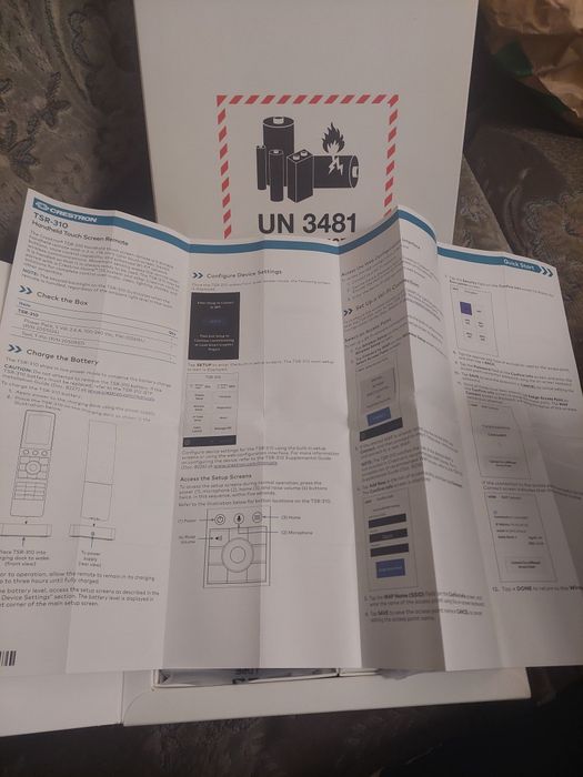 Telecomanda crestron tsr 310 noua