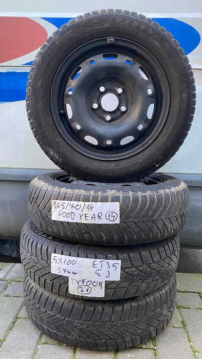 jante table golf 4  bora seat skoda 5x100 iarna 165 70 14 bune