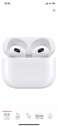 Наушники Apple AirPods 3 белый