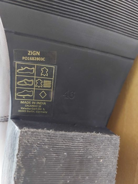 Ciocate Cowboy din piele naturală - măsura 46 (size 12 US)