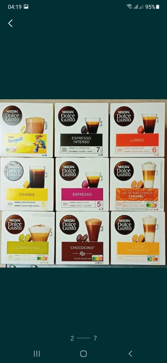 Кофе в капсулах DOLCE GUSTO kofe kapsulada coffee