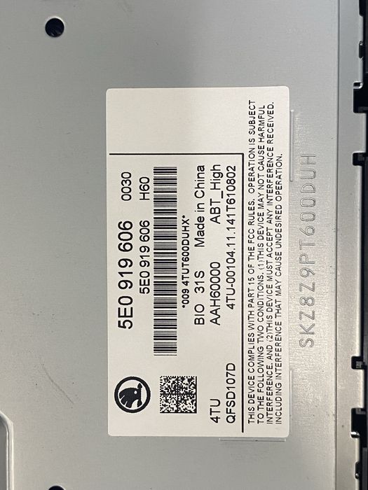 Display navigatie skoda octavia 3 / AN 2014 / COD 5E0919606